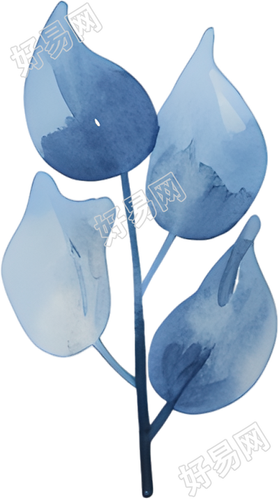 水彩叶子高清插画