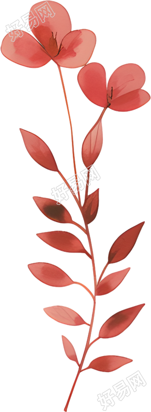 水彩植物可商用元素