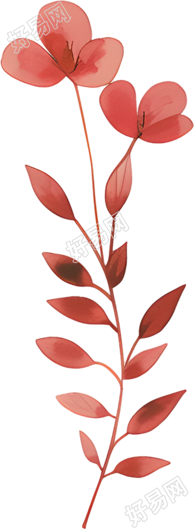 水彩植物可商用元素