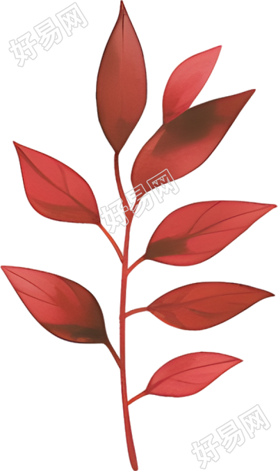 水彩植物可商用素材