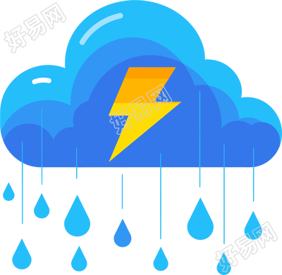暴风雨闪电素材