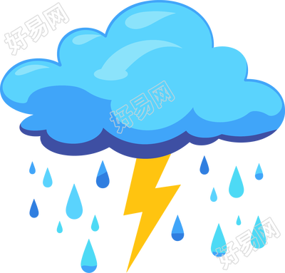 暴风雨图标插画