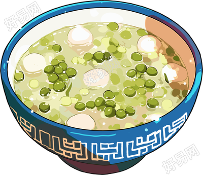 绿豆汤创意素材