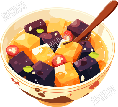 烧仙草图案素材