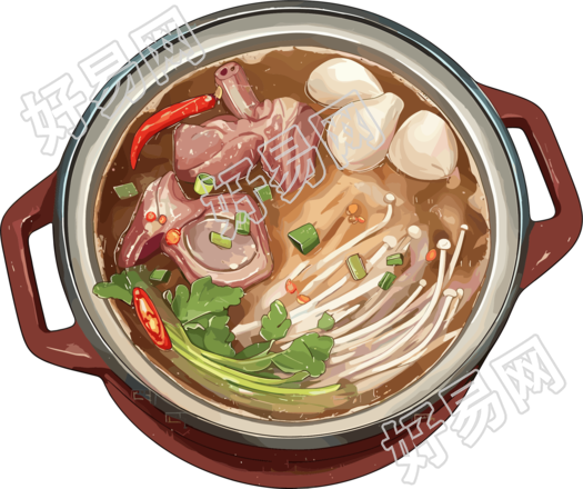 羊肉汤高清图形素材