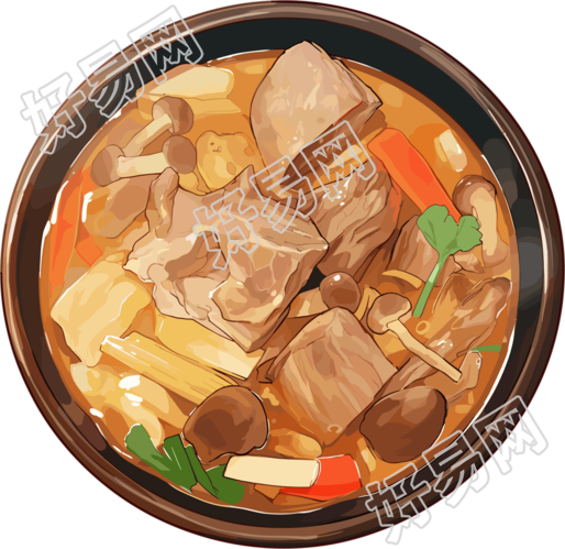 羊肉汤创意设计元素