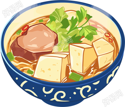 羊肉汤商用插画设计