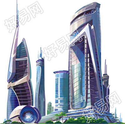 未来城市PNG图形素材