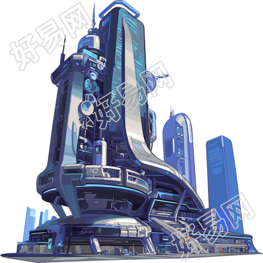 未来城市科技素材