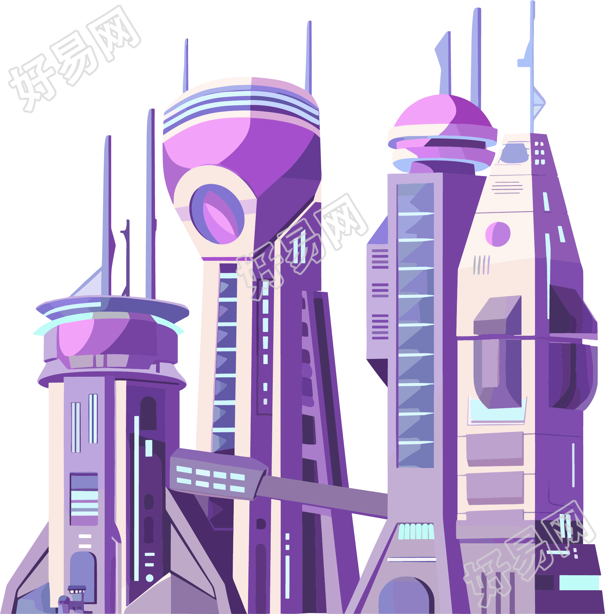 未来城市科技插图