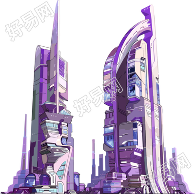 未来城市插画