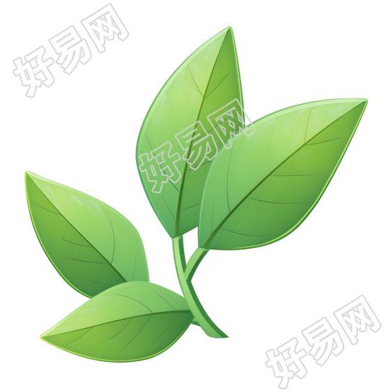 环保绿叶图标素材