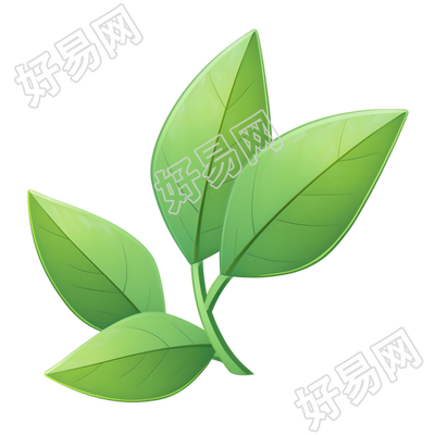环保绿叶图标素材