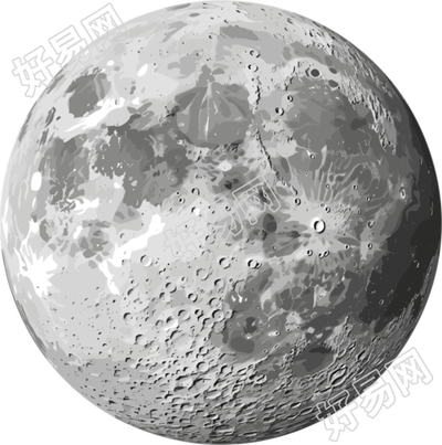 月球透明背景素材