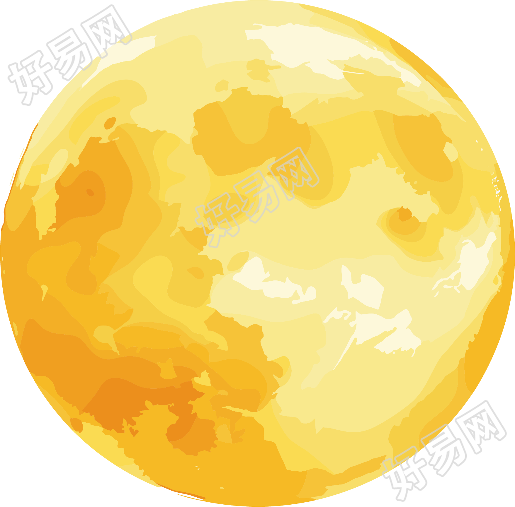 月球PNG插画素材