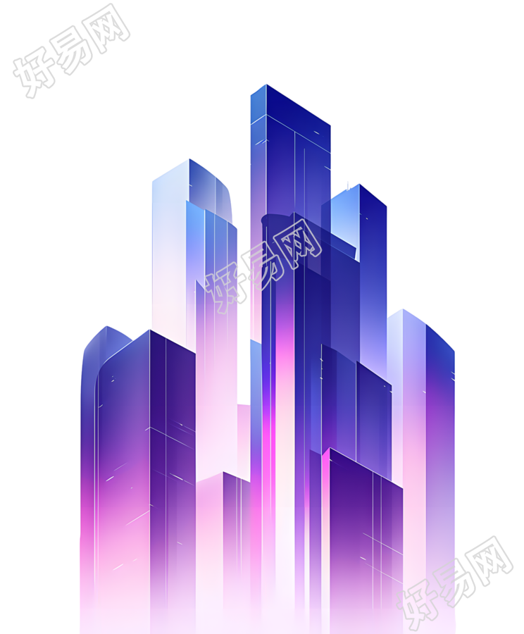 现代城市轮廓素材
