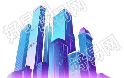 现代城市插图