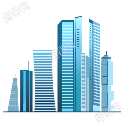 现代城市商业插画
