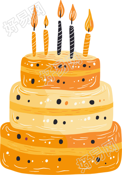 生日贺卡创意插图