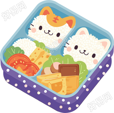 幼儿园食谱可爱插图