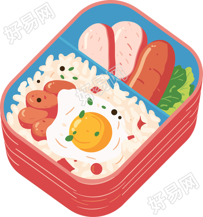 幼儿园食谱可商用插画