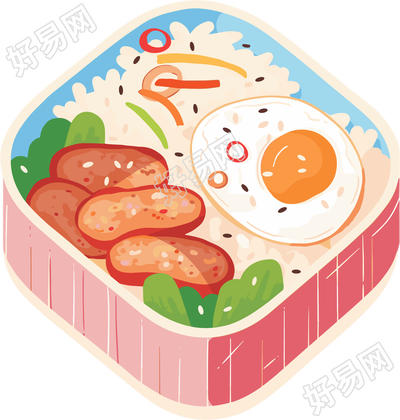 幼儿园食谱美味插画