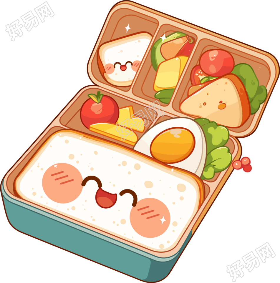 幼儿园食谱插画元素