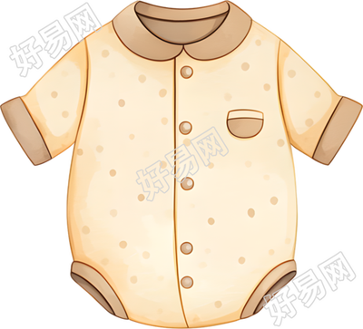 婴儿连体衣插画