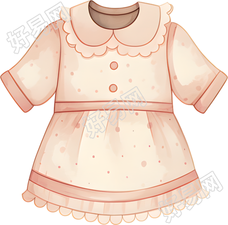 宝宝连衣裙插画