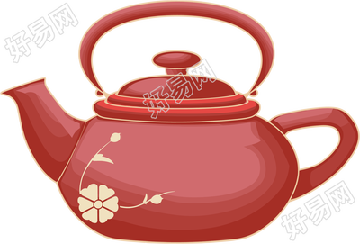 茶壶矢量插画