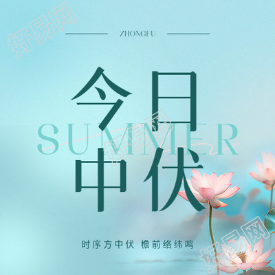今日中伏蓝色光影微信公众号次图