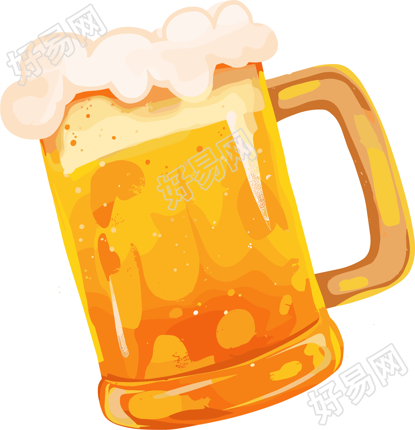 扎啤夏日插图