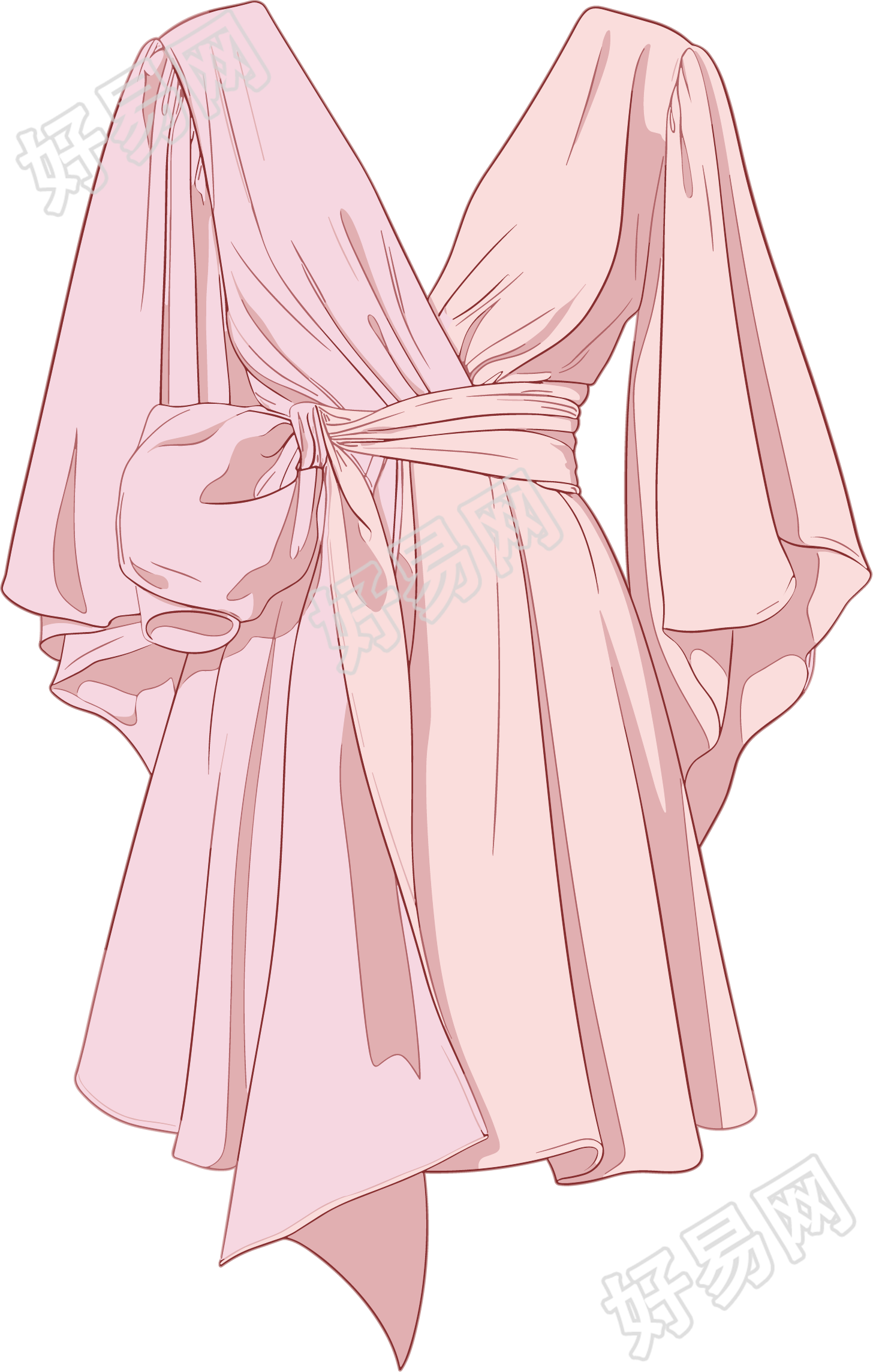 连衣裙时装插画