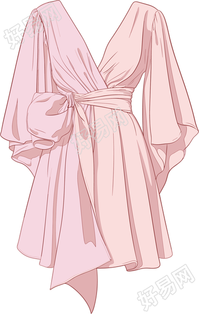 连衣裙时装插画