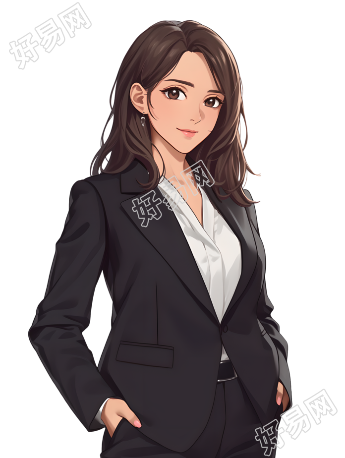 公务员插画设计元素