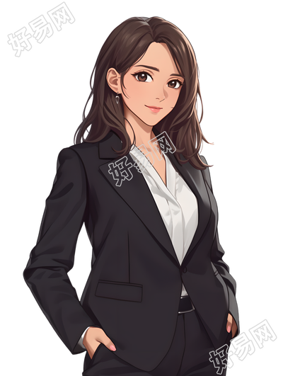 公务员插画设计元素