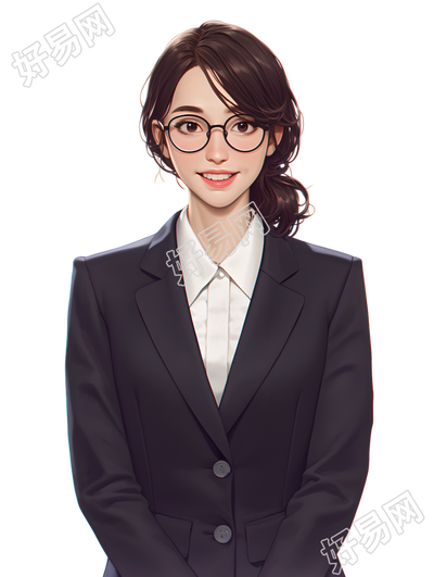 公务员可商用插画