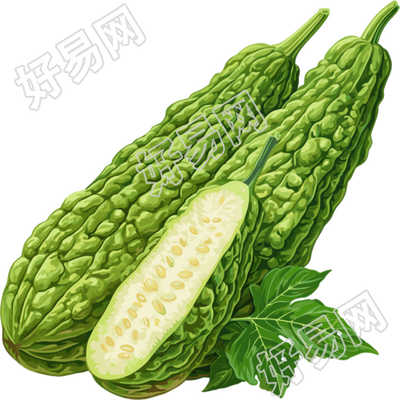 苦瓜插画素材