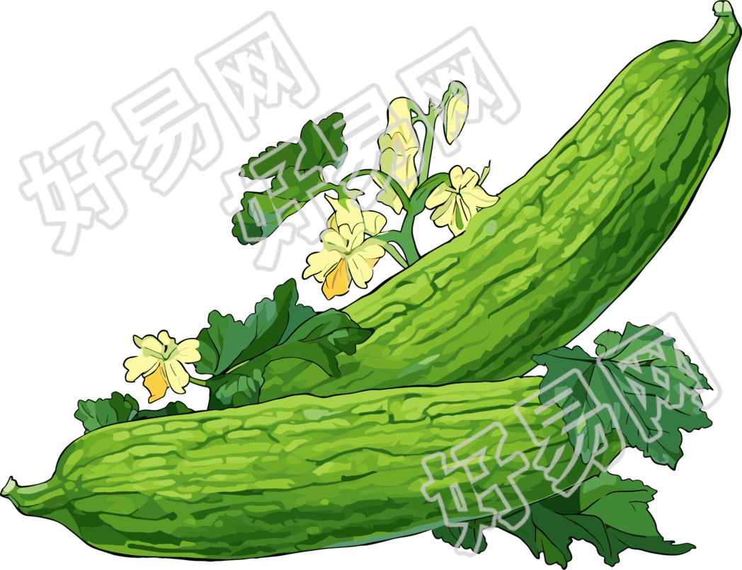 苦瓜高清插画