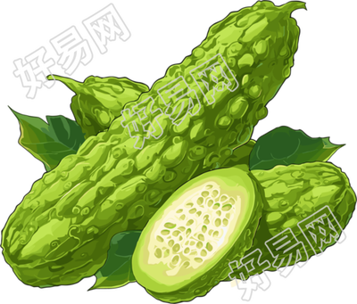 苦瓜商业设计元素