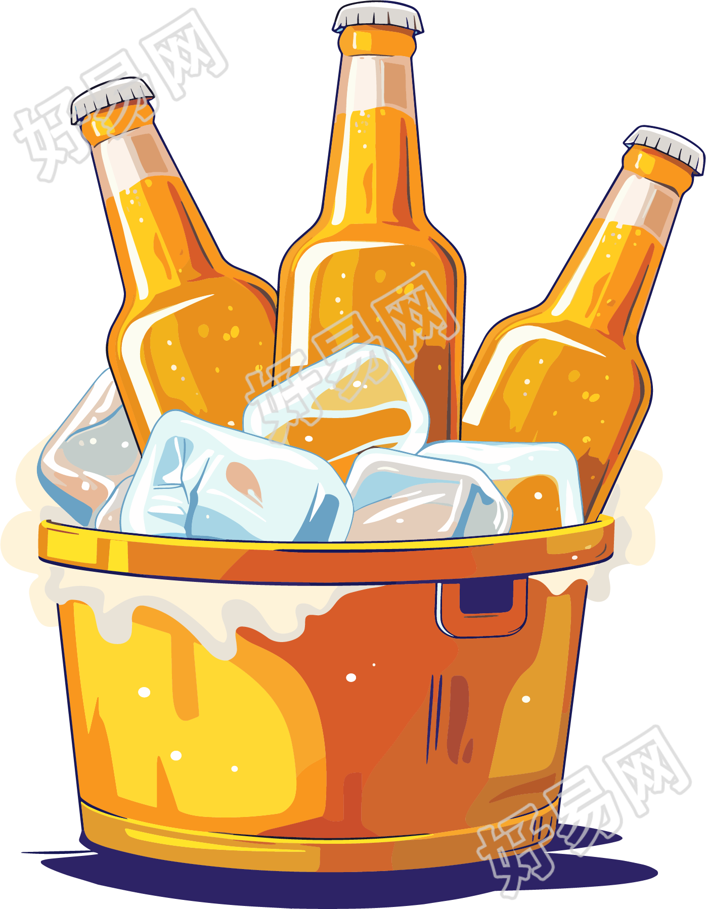 冰镇啤酒元素