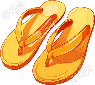 人字拖插画素材