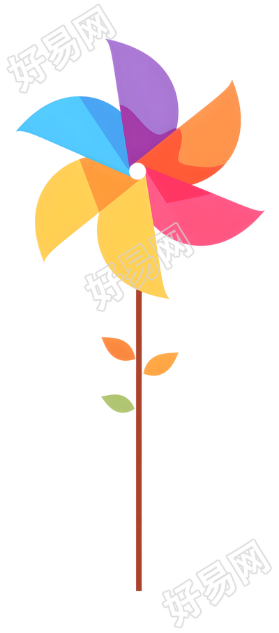 纸风车插画设计素材