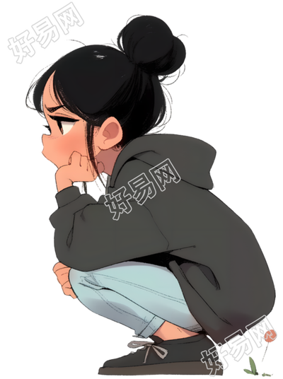 可爱小女孩创意素材