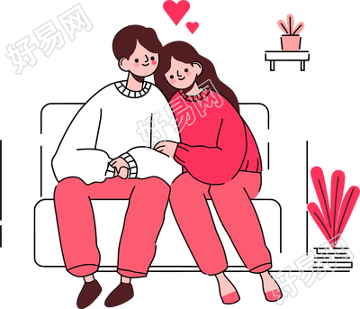 恋爱情侣PNG图形素材