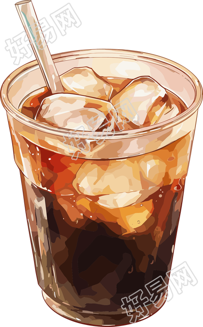 黑咖啡简约插图