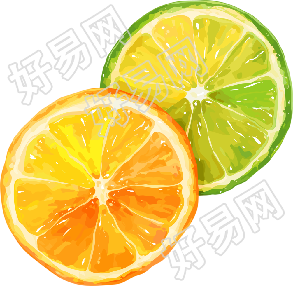 香水柠檬图案素材