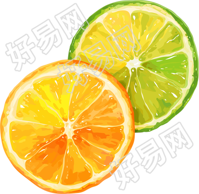 香水柠檬图案素材