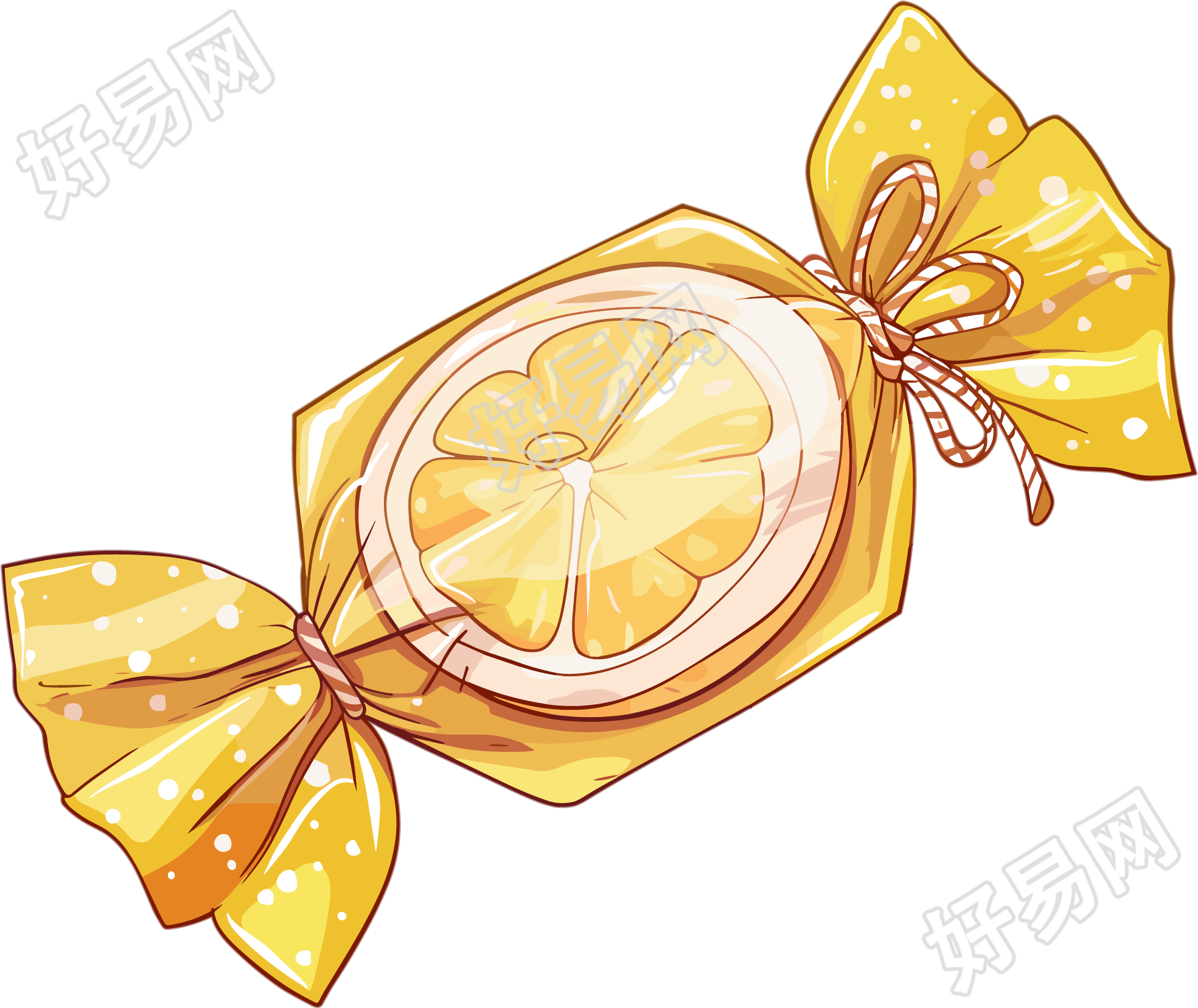 柠檬糖卡通元素
