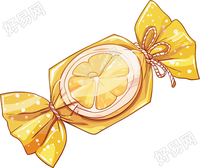 柠檬糖卡通元素